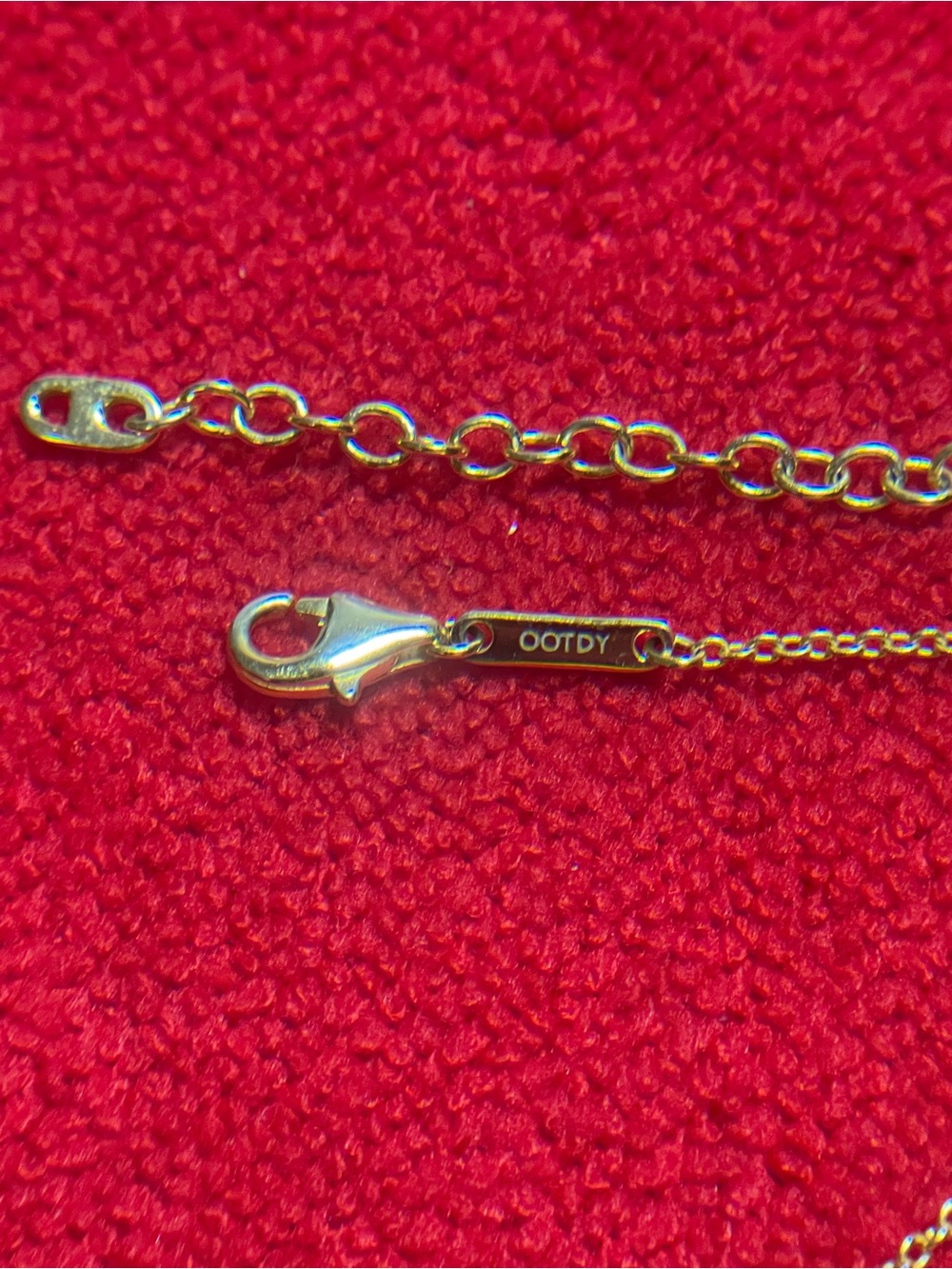 OOTDY Women's Gold Dainty 3-Stone Bar Necklace Minimalist Layering Aesthetic CZ - Picture 5 of 7